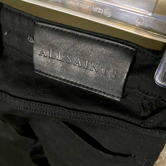 💥AllSaints Stilt Jet Black Jeans💥 NWOT - Picture 5 of 13